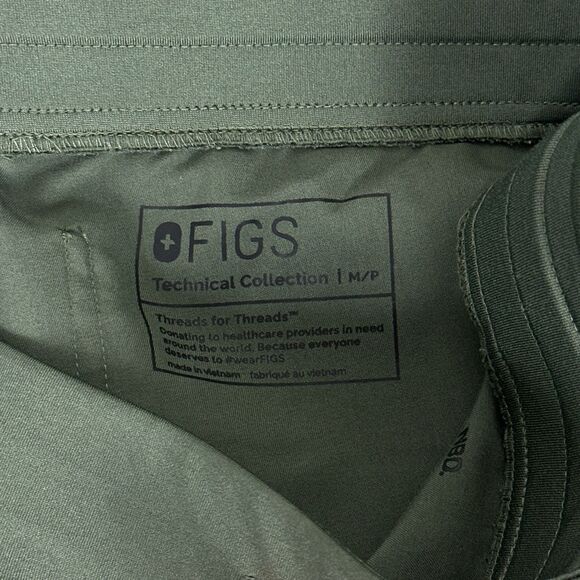 FIGS Limited Edition Moss Catarina Top Zamora Jogger Pant Scrub Set Size M/P - Picture 13 of 14